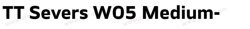 TT Severs W05 Medium字体转换